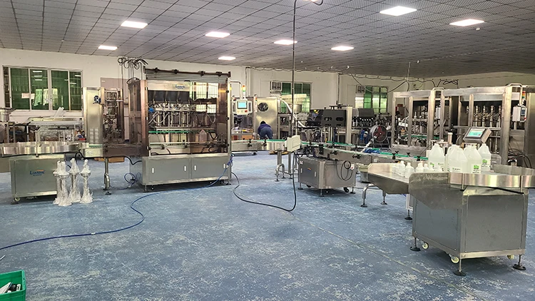 Good Quality Dosing Filling Machine Automatic Overflow Filler Capping Labeling Line for High Foaming Products