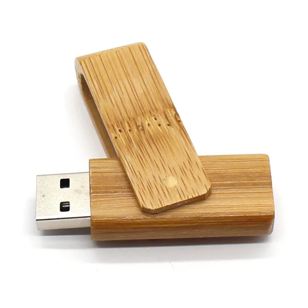 Manufacturer Laptops Usb Telefono Cle 32Gb 64Gb 128Gb 256Gb 64Mb 128Mb 3.0 With Logo Wood Swivel Usb Flash Memory Drive
