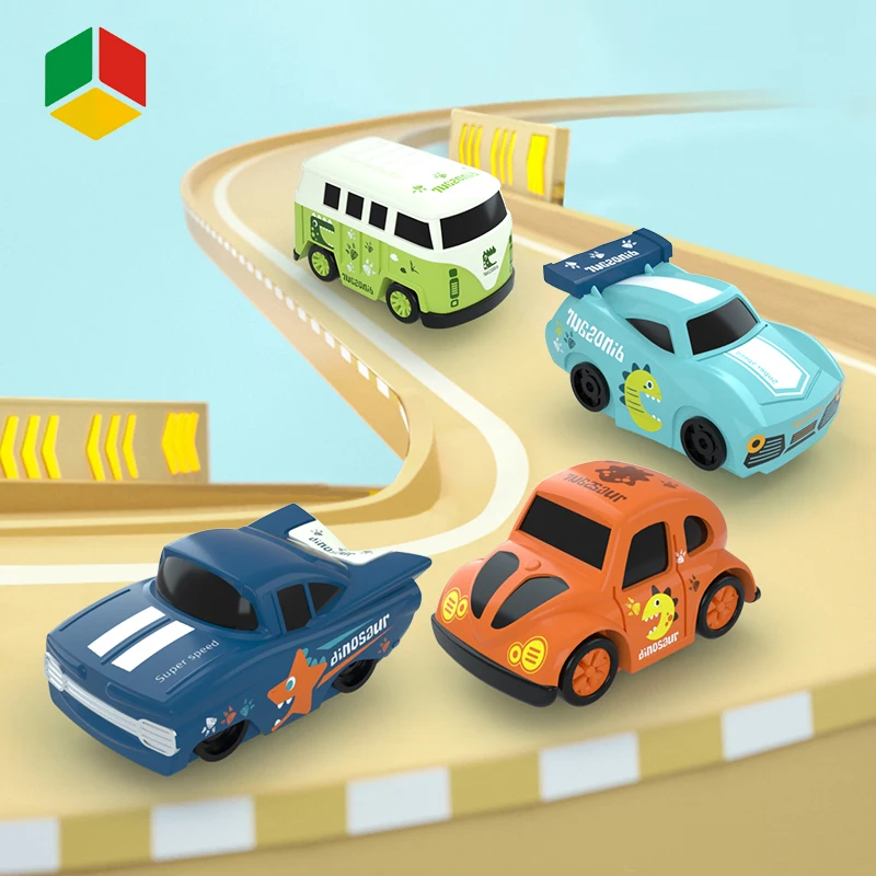 QS Toy DIY Selfassembly Multi-layer Revolving Elevator Rail 5 Storey Parking Lot Building Slot Track Car Racing Toy With Car