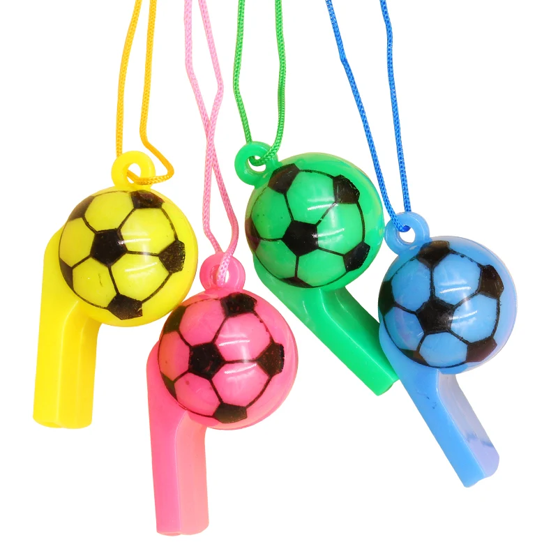 Hot sale  world   cup football shaped whistle plastic whistle