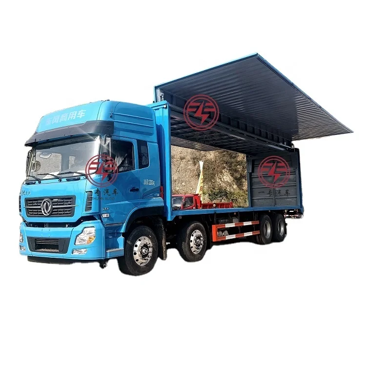  Dongfeng грузовик крыло 4 осей коробка фургон открытие полуприцеп на