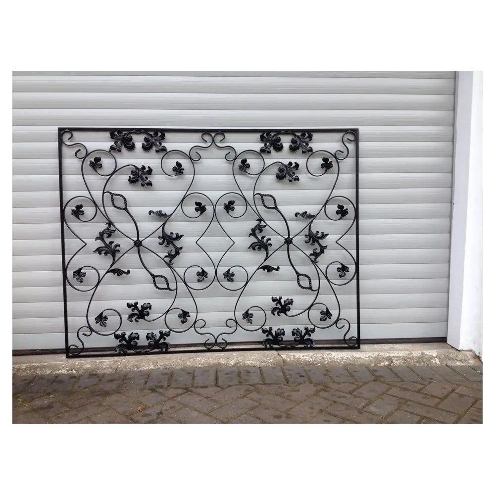 CBDMART Beautiful Wrought Iron Window Grill Simple Design Sliding Window Grill Designs for Window Grills in Houses