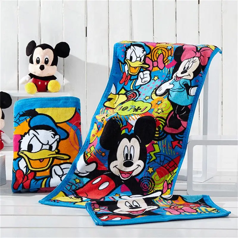 kids cartoon towel microfiber printed beach towel with logo custom print