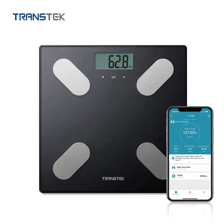 TRANSTEK 180kg digital electronic weighing body fat scale support Bluetooth connection body fat scale
