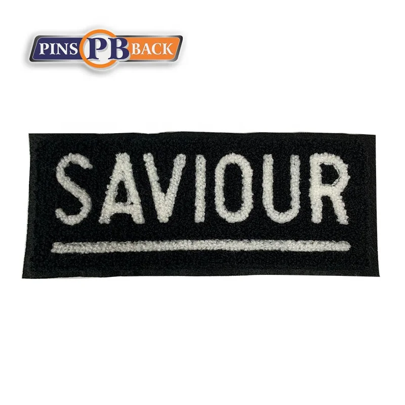 
Factory Directly Provide Sew on Customized Chenille Embroidered Sports Letter Patches for Garment 