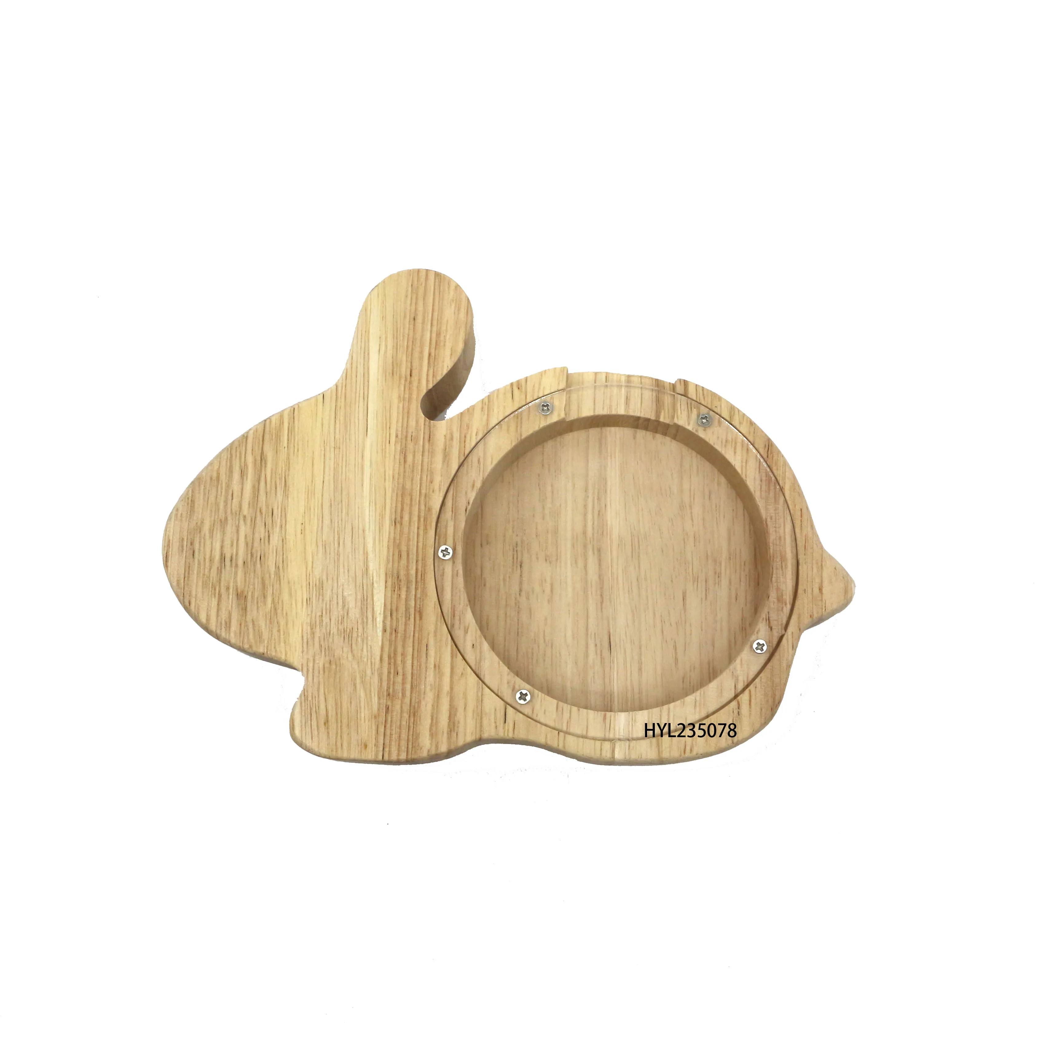 Hot Sale Alphabet Money Safe Coin Bank Piggy Bank Wood Coin Bank for Kids