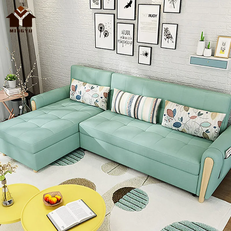 Nordic Style Dual-Purpose Sofa Bed Creative Home Furniture Couch With Storage Soft Simple Sofa set for Home