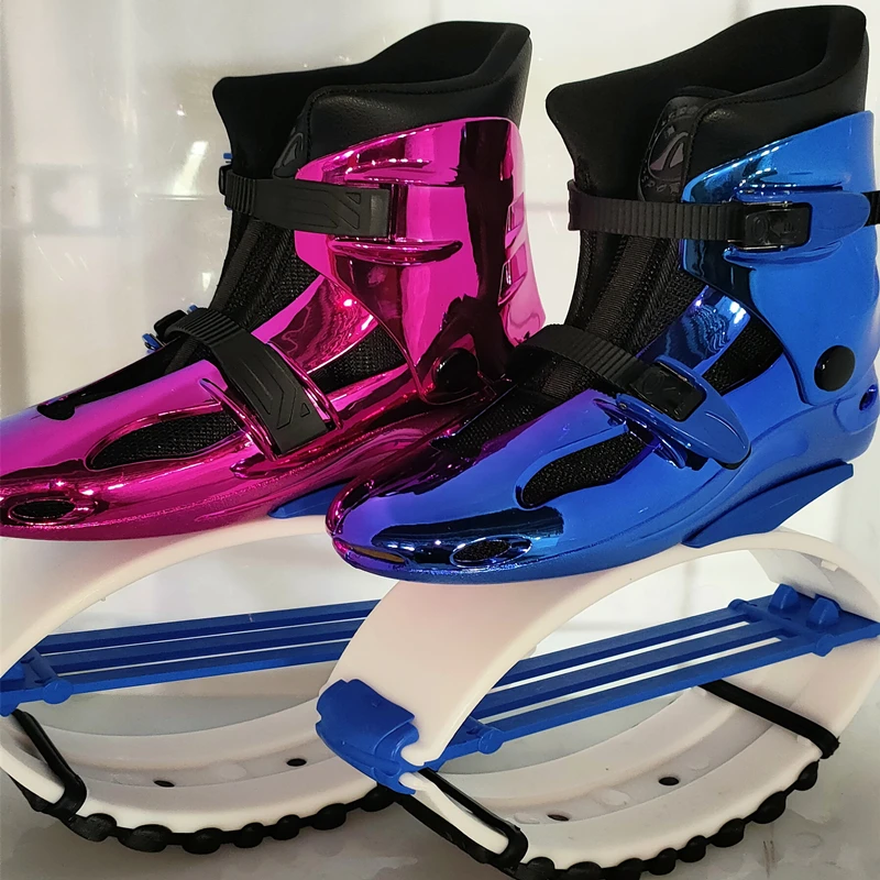 
SYJ3-D Top Power Training Sports Shoes Kangoo Jumps electroplated shiny Two-color Rebound Jumping Shoes Gym Unisex Bounce Boots 