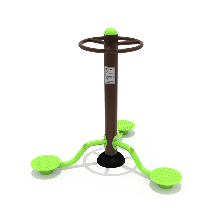 High Quality Three People Waist Twisted Training Machine Outdoor Fitness Equipment for Children and Adult