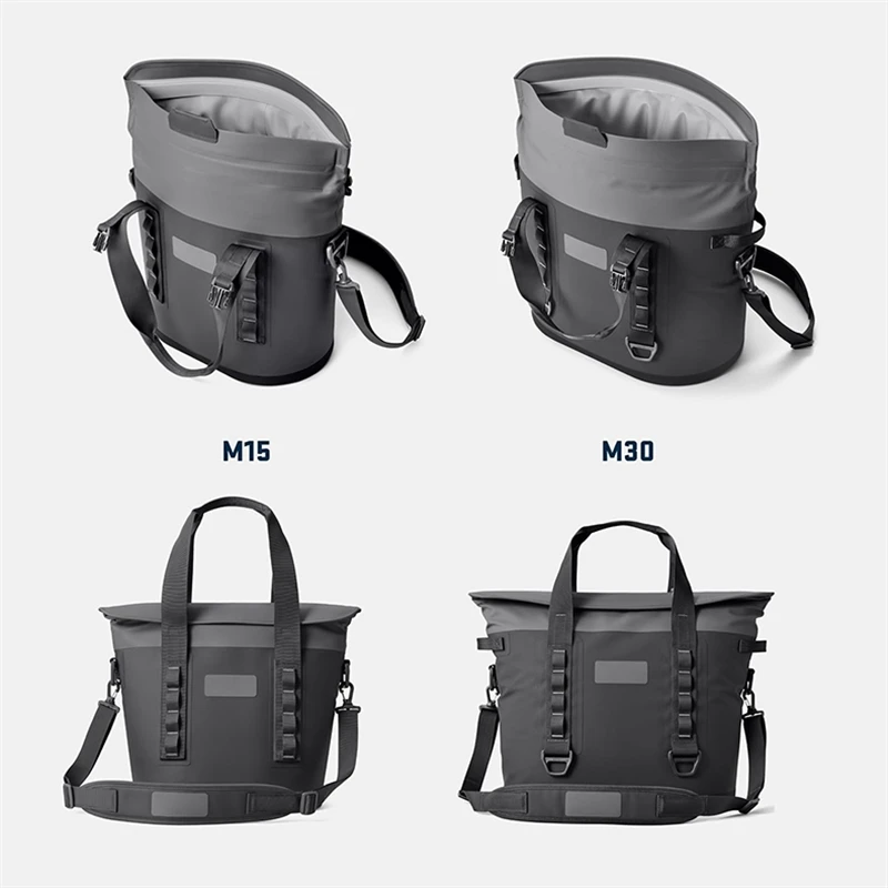 Shoulder Insulated Leakproof Portable TPU Cooler Bag Collapsible Waterproof Soft
