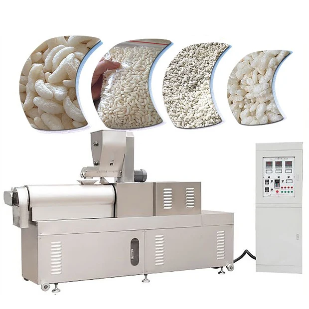 Puffed Corn Puffed Rice Snacks Food Processing Machine Snack Food Machinery Automatic Donut Fryer Machine for Sale 3*0.8*1.8m