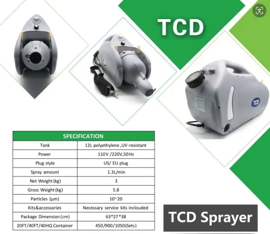 Распылитель TCD ULV 12L tank Fogger