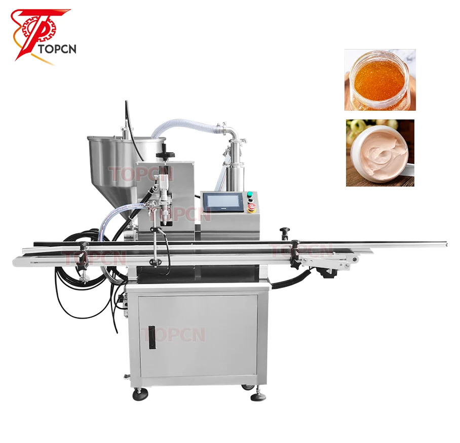 One nozzle single head automatic high speed 70-80 bpm sauce jam mayonnaise jam lotion cream bottle filling machine