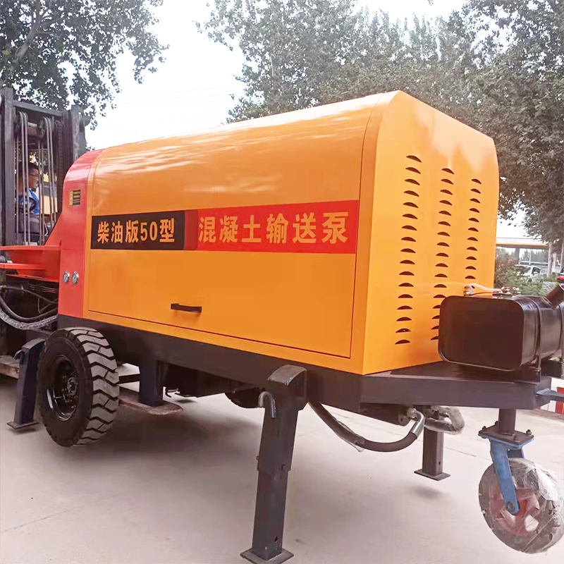 Concrete Mixer With Pump Stationary Grout Schwing Concrete Pumps