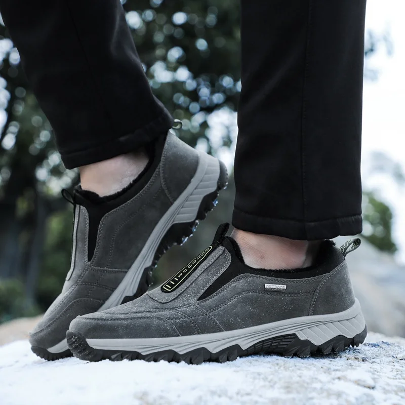 
Sneakers Soft Trekking Shoes Snow Footwear Fur Warm Climbing Winter outdoor mens hiking shoes mens hiking 