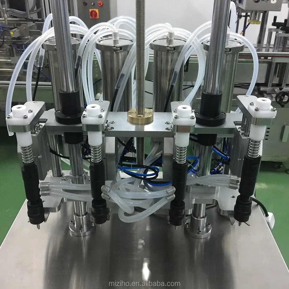 MZH-PF high quality vacuum semi automatic 4 heads perfume filling machine