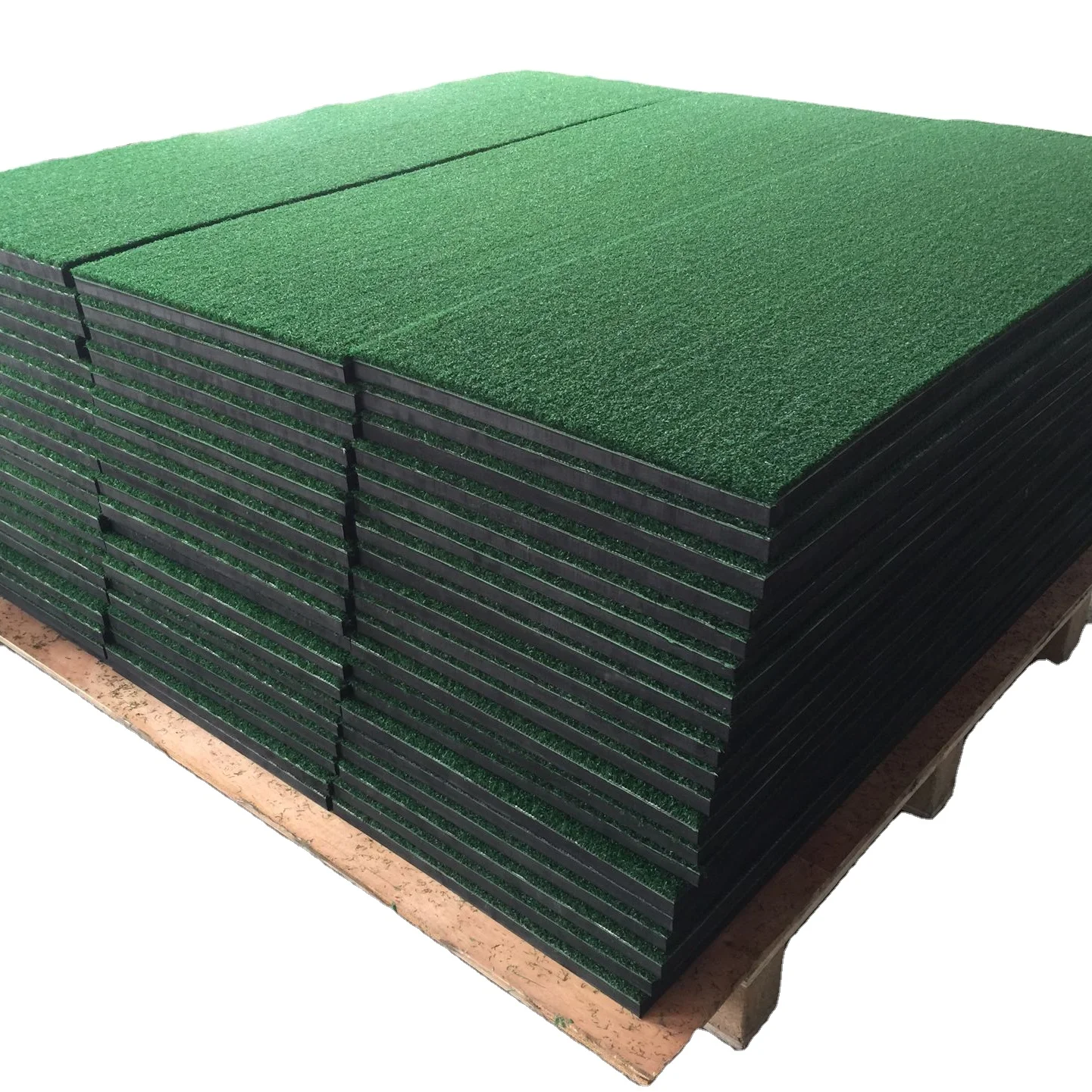 155B high quality golf practice nylon turf mat with 15mm knitted nylon turf 15 foam rubber and 5mm hard rubber