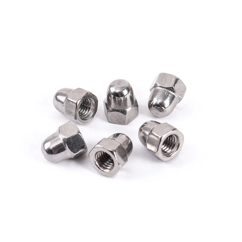 304 Stainless steel Hex M5 Connecting Domed Head Cap Nut wheel nut