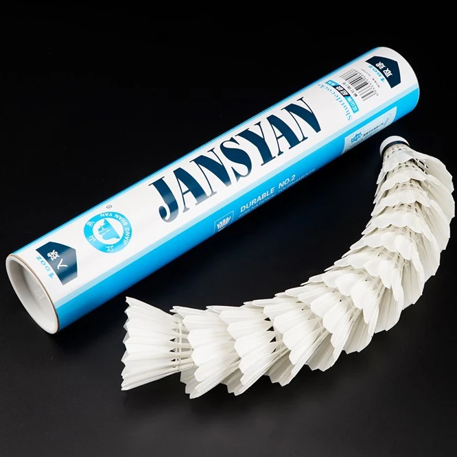 Top class high quality resistant to play level 2 protech badminton shuttlecock head goose feather