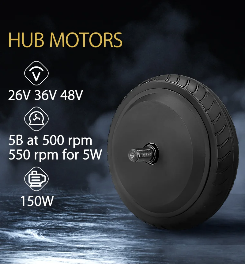 Faradyi High Gear Motor 12v 3000w Electric Tricycle Conversion Kit Wheelchair Hub Motor With Electromagnetic