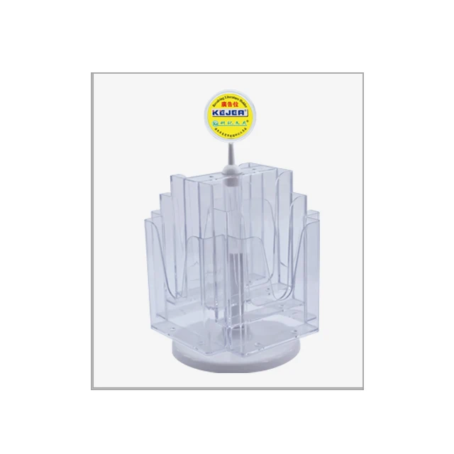 Factory Price 3 Tier Rotating Brochure Display Stand Floor Standing Brochure Display Rack Pos Leaflet Holder