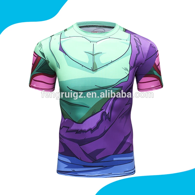 New Series Anime Workout T Shirt Men Casual Anime Sublimation Sportswear