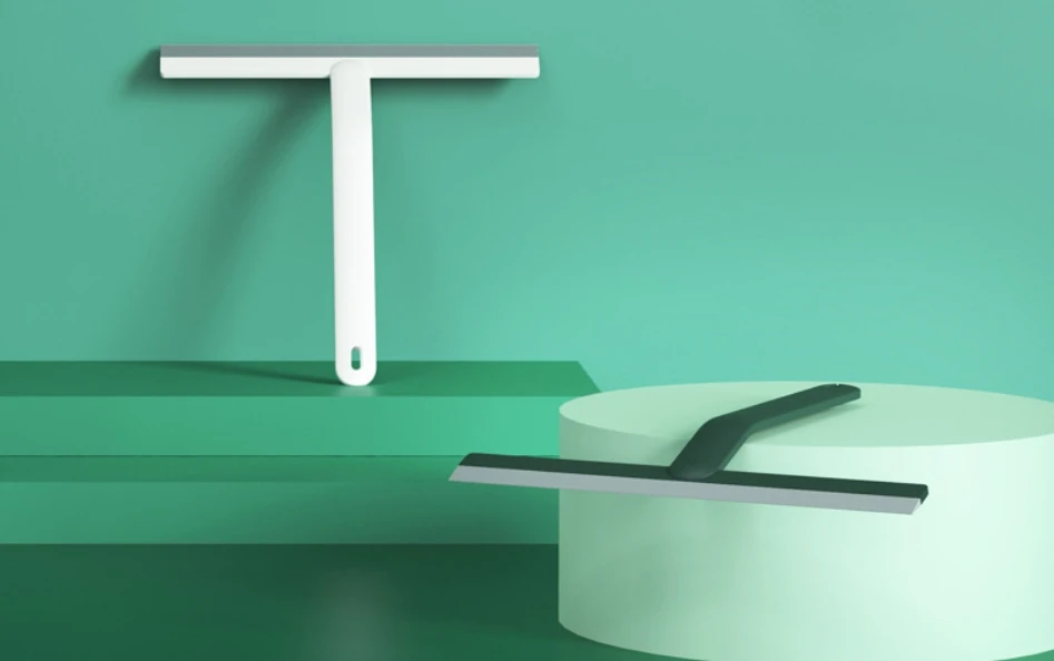 Water scraper glass bathroom floor soft rubber office and household wiper Silicon car home window cleaner squeegee manufacturer