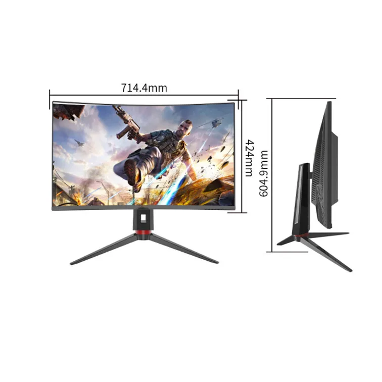 Новый обновленный изогнутый компьютерный игровой монитор FHD 31 5 дюйма/32 дюйма HDR 240