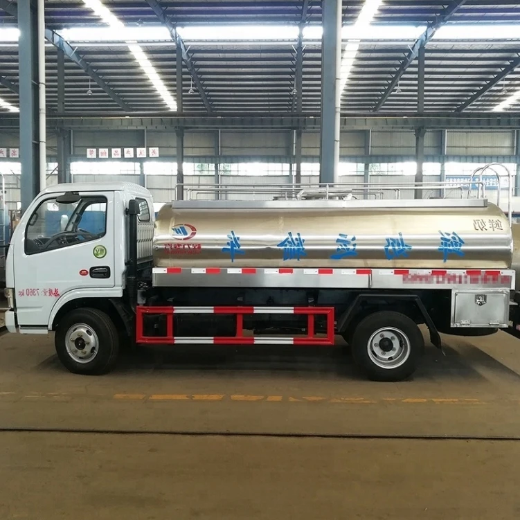 Fresh Milk Transport  Storage 6 ton 8 ton Tank Truck for sale with lower price