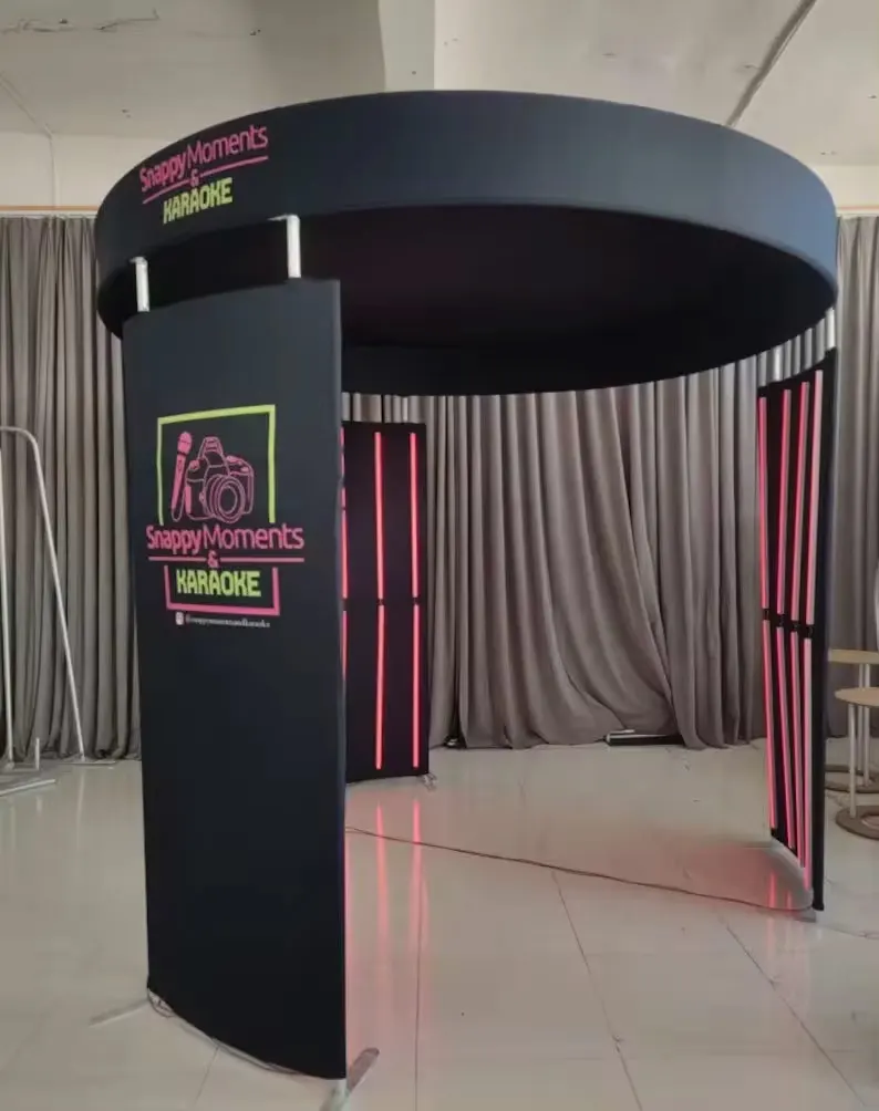 360 фотобудка для выставочного оборудования фотобудки с градусами RGB