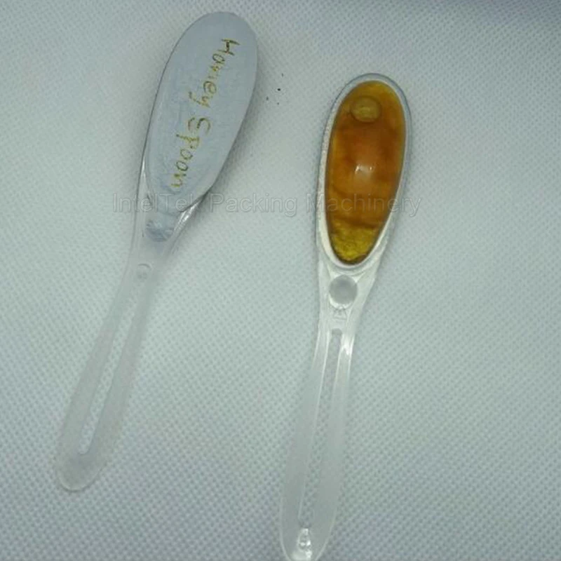 7ml 10ml Honey PP Spoon Packing Heat Seal Printed Aluminum Foil Lids