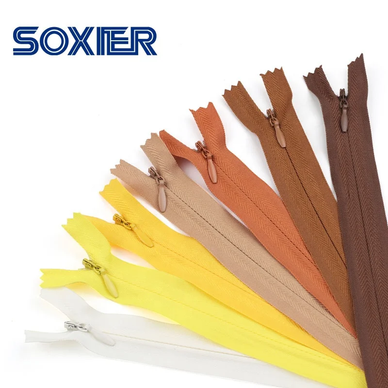 China Manufacturer Wholesale 3# Color Pants Invisible Nylon Zipper Tape for Garments