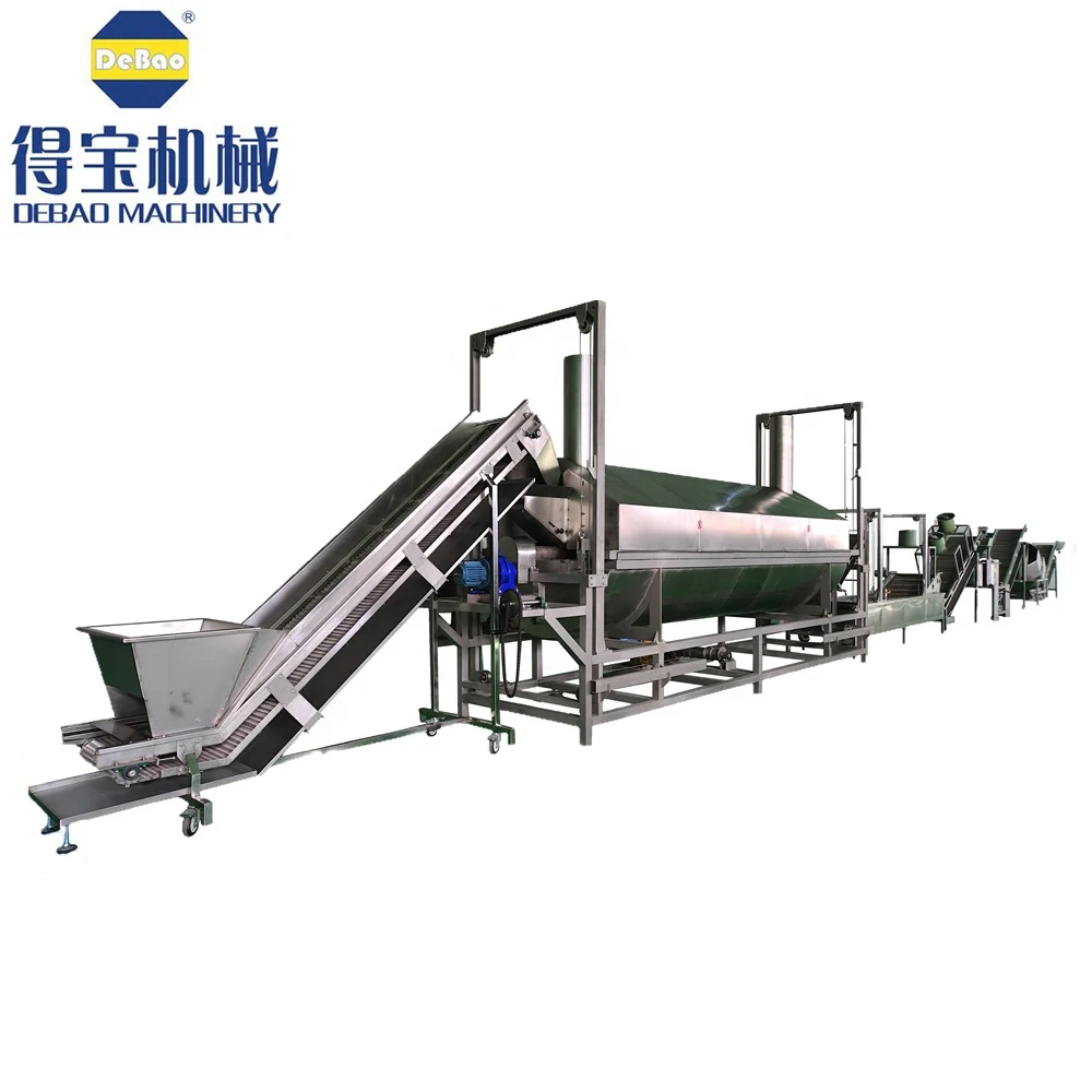 DB Automatic electricity gas heating flour coated nuts frying machine commercial fry peanuts machine