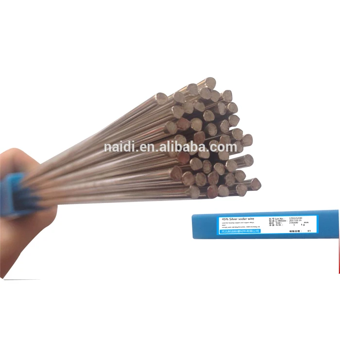 Сплав для пайки из серебра 45% пробы, без кадмия, AWS A5.8 bag-5, паяльный стержень 1/16 дюйма/наполнитель, металлический припой, провод