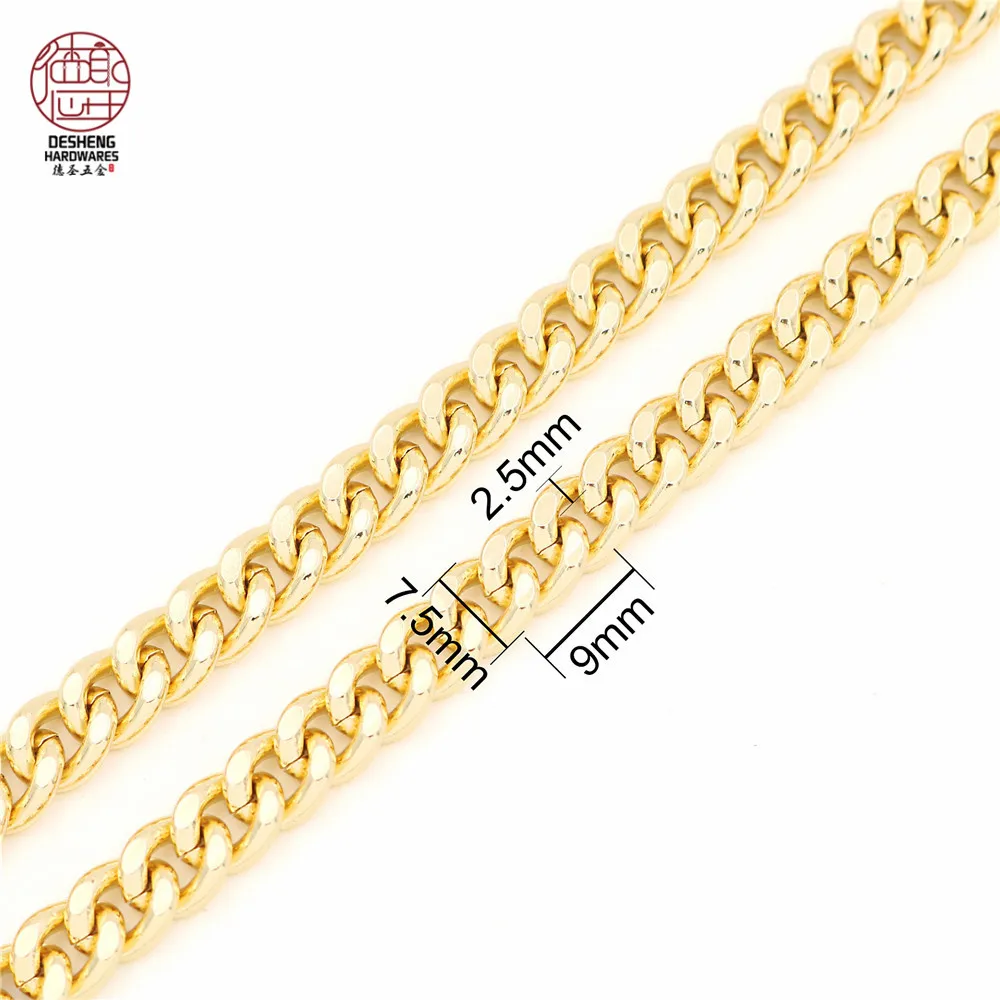 Handbag Accessories Metal Bag Chain 2mm Women Density Shoulder Chain For Belt Strap