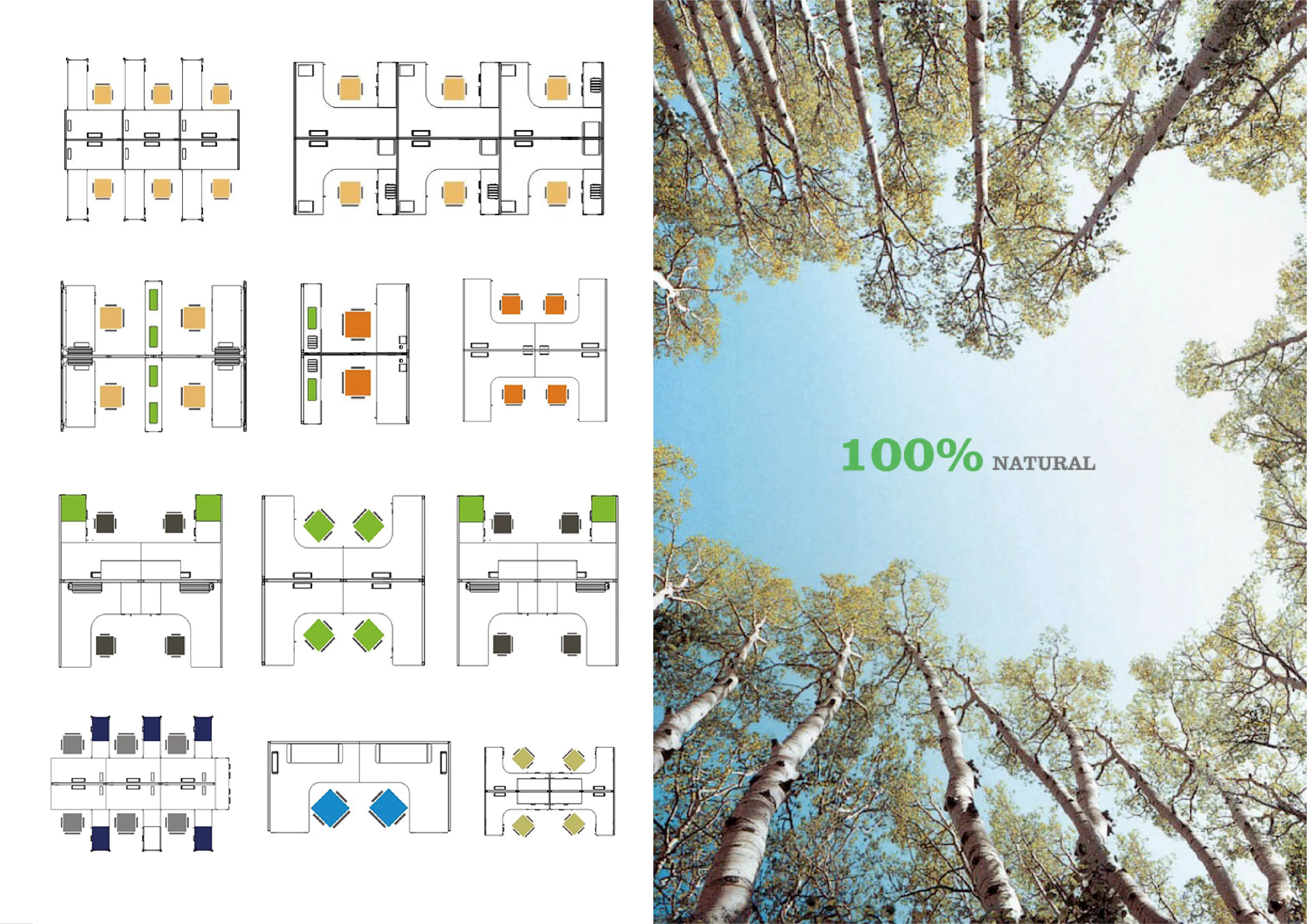 office building material partition wall panels modular call center screen  Acoustic workstation