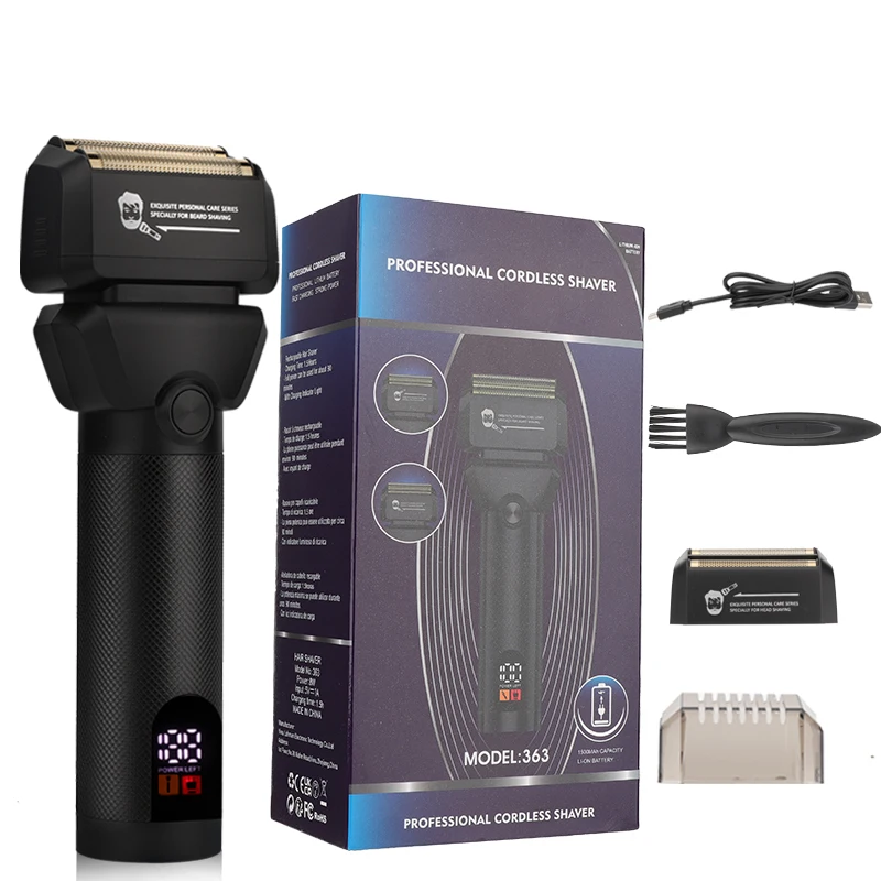 Lanumi  363 Rechargeable Professional Electric Men Foil Shaver Men Razor Hair Cutting Bald Shaving Machine