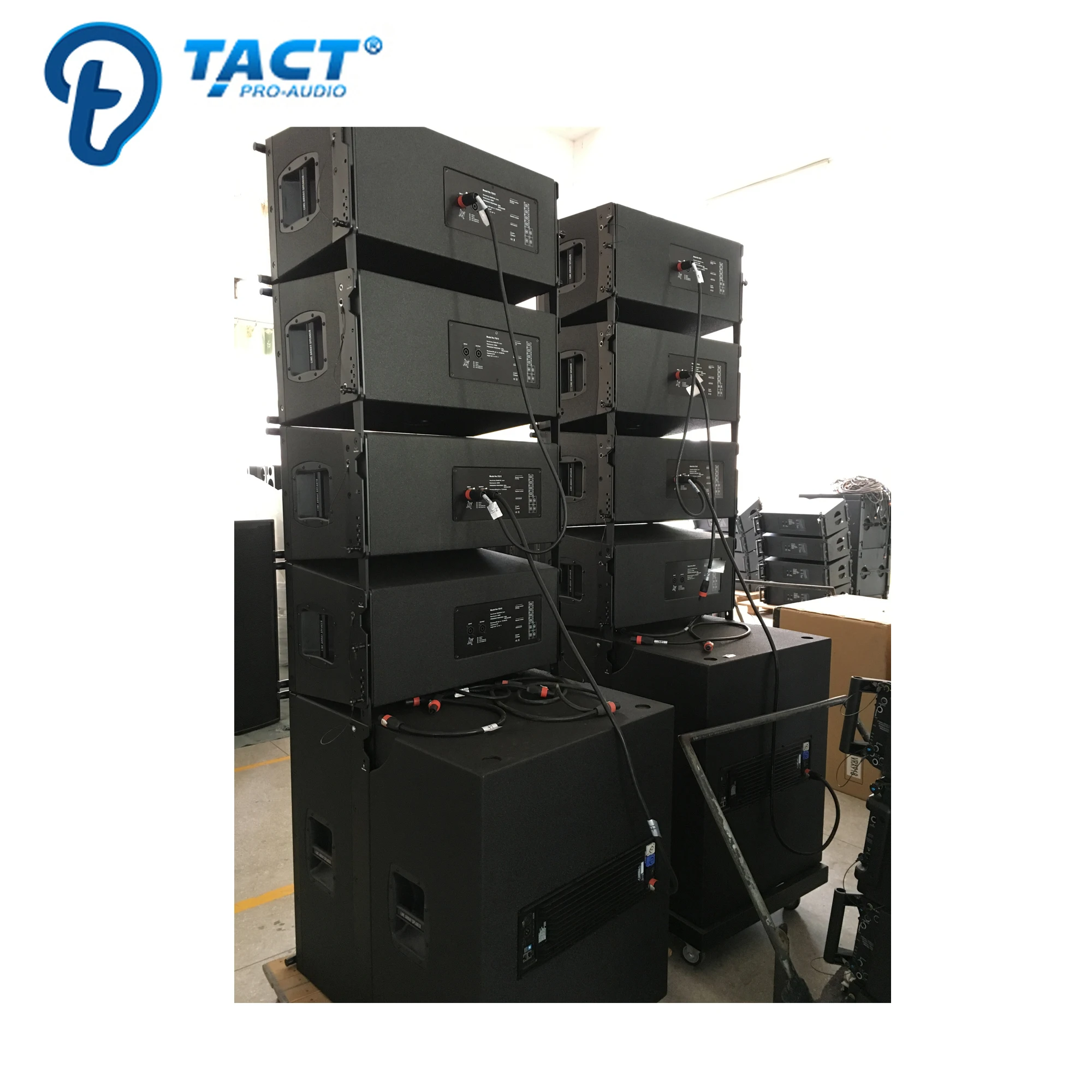 Professional line array powered speakers 12 inch stage equipment