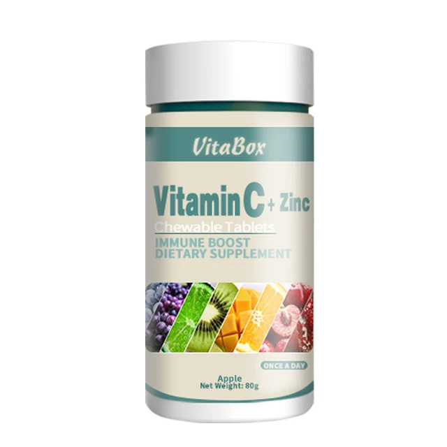 Private Label Vitamin Zinc Chewable Tablet Safety Food Supplement OEM Children Appetite Zinc Tablet
