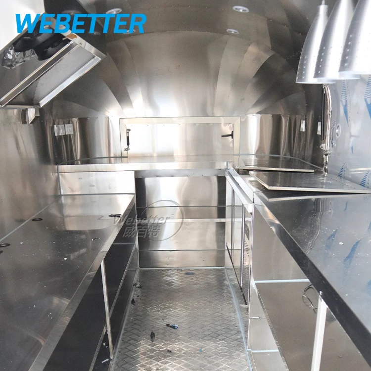 WEBETTER Catering Remorque Foodtruck Mobile Pizza Fast Food Trailer Coffee Shop Food Truck Food caravan With Kitchen for Sale