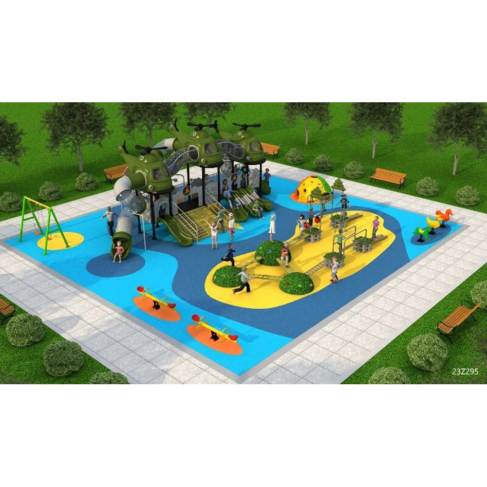 China wholesale kids mini outdoor playground equipment slide for  children play set playhouse