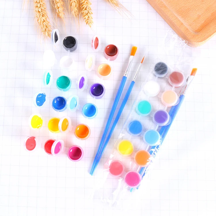Acrylics Paint Direct Selling High Viscosity Acrylics 3ml 12 color Non-Toxic acrylic Paint