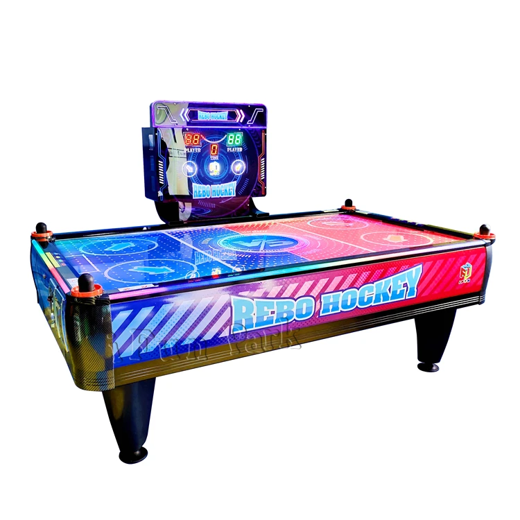 Newest Redemption Games 4 Players Rebo Hockey Game machine Multi Pucks Air Hockey Table