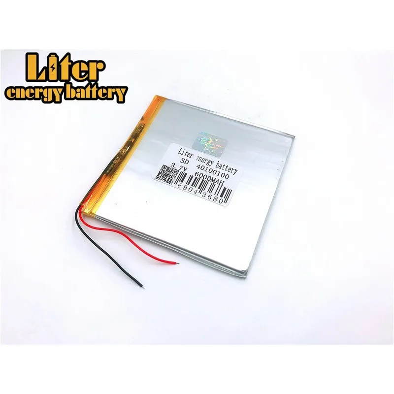 3 7 V 6000mAh 40100100 аккумулятор планшетный ПК компьютер универсальный бренд перезаряжаемой литий-полимерной
