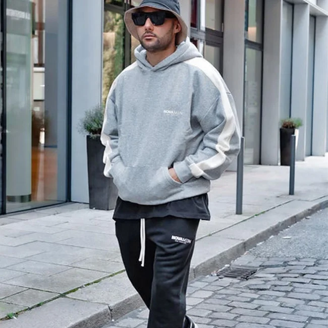 BILLIONS 2022 plain organic cotton tracksuit for men sweatsuits 100% cotton sweat suit