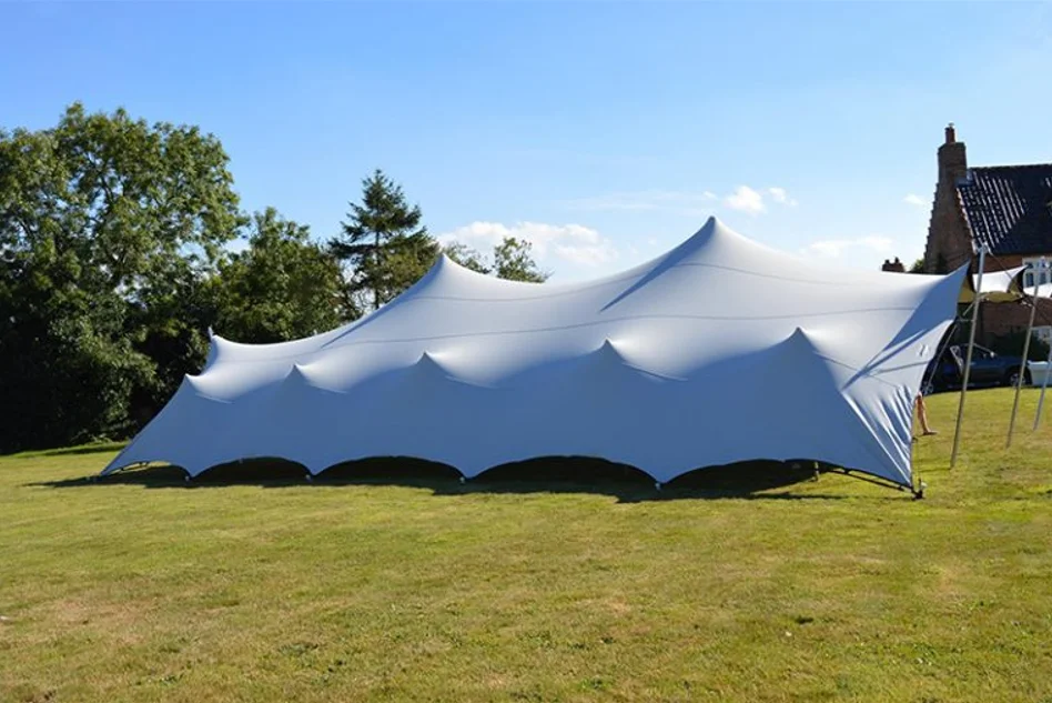 Unistrengh Custom White Outdoor Wedding Tent Event Party Canvas Canopy Stretch for 300 Seat