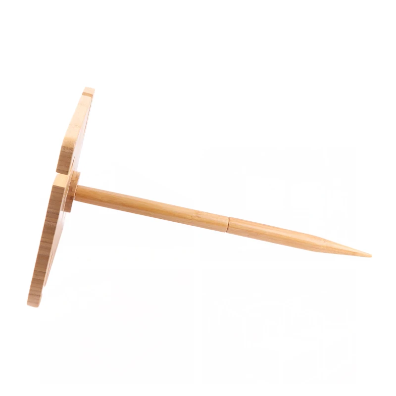 eco-friendly bamboo portable small  outdoor tables dining tables with wine glass holder