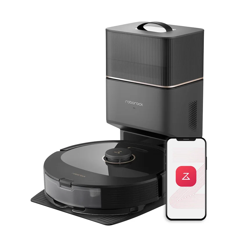 Roborock Q8 Max+ Self-Emptying Robot Vacuum Mop 7 Weeks Reactive Tech Obstacle Avoidance 5500 Pa Suction Household
