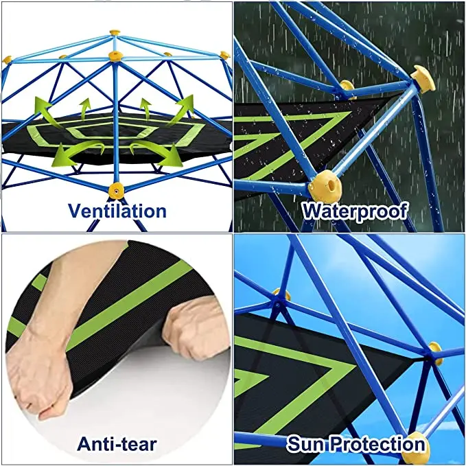 Dome Climber With Hammock outdoor Kids Climbing Dome Playground Climbing Toys with Hammock