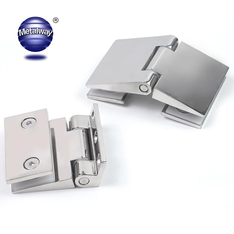 Similar H Shape Square Tube Chrome Finished Glass Shower Door Flat Hinges